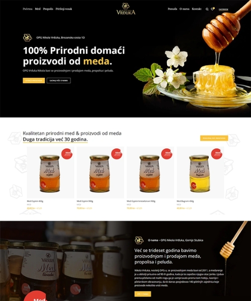 Prikaz web stranice OPG Vrđuka